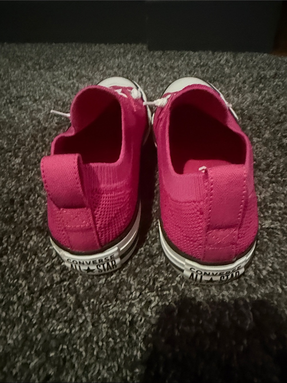 Converse Low Top Sneakers - Hot Pink & White - Picture 3 of 7